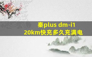 秦plus dm-i120km快充多久充满电